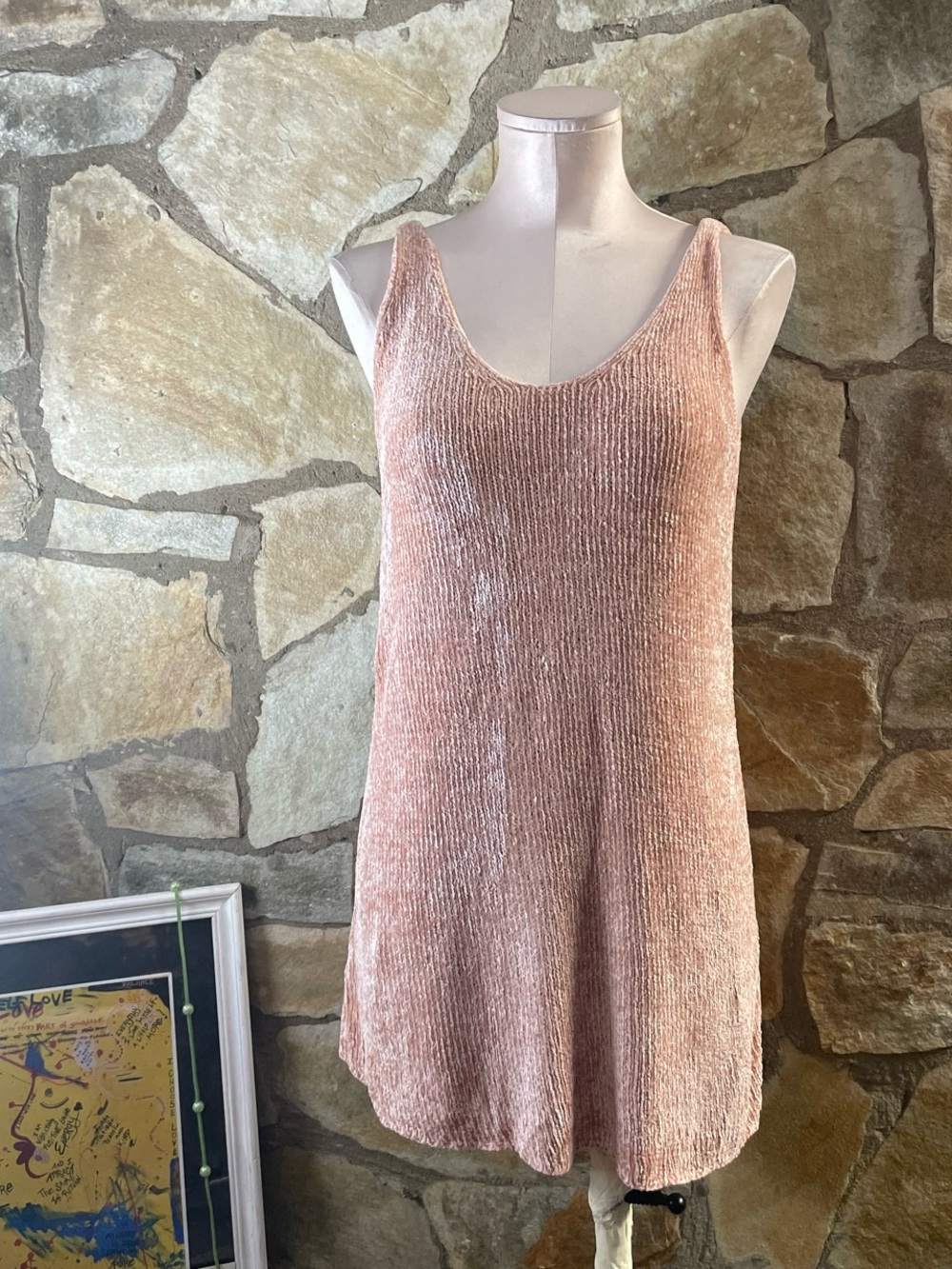 Fred Hasson Pink Sleeveless Knit Top